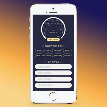 (獨立手機版)PHP金融類落地頁網站建設案例 單頁金融網站制作案例