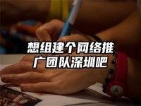 想組建個網絡推廣團隊深圳吧
