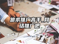 跪求推廣高手_網絡推廣吧
